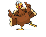 A dancing turkey