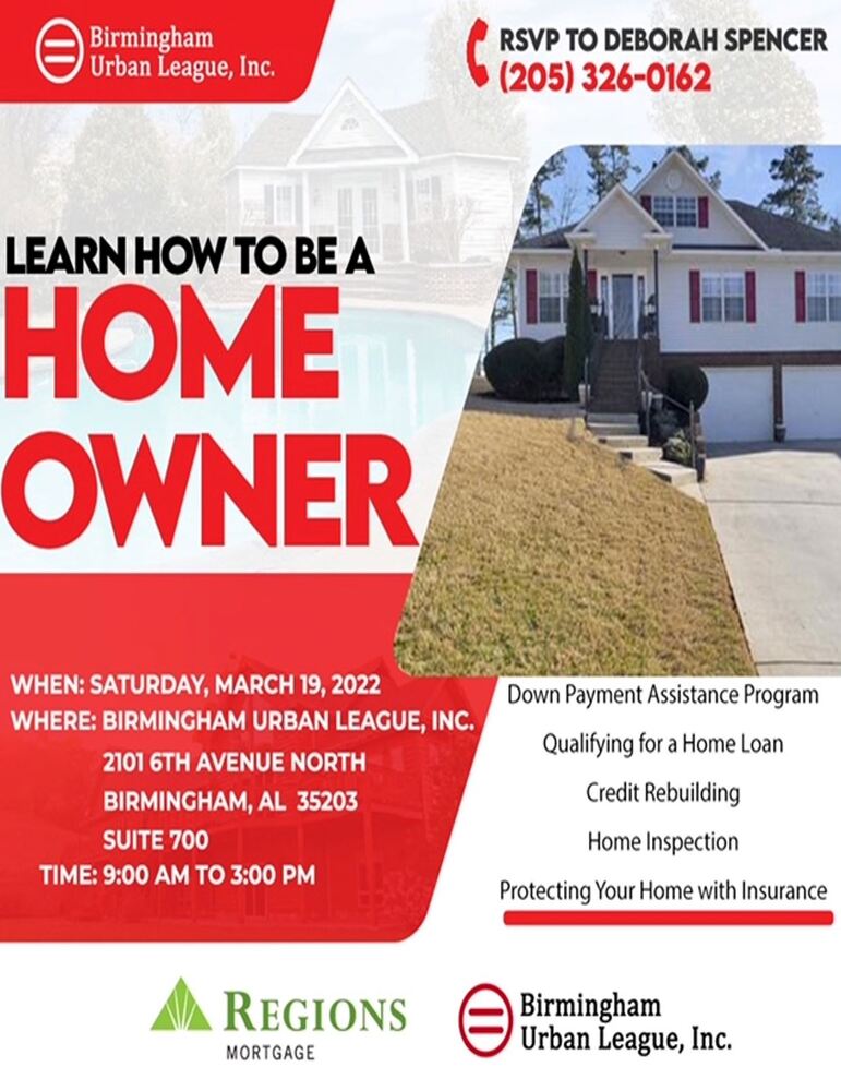 learn how to be a home owner flyer, all info included below