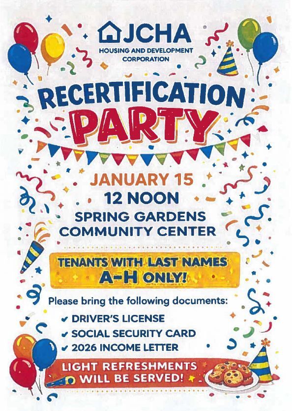 Reception Party Flyer, all information as listed below.