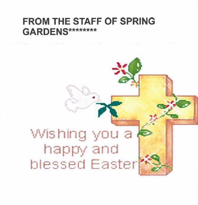 Message from the Staff Flyer, all information as listed below.