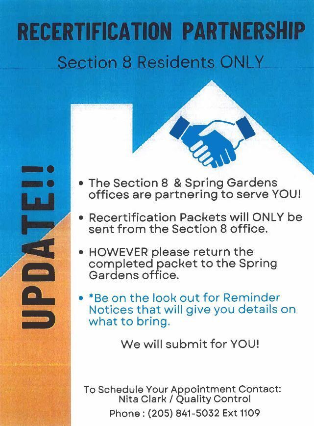 Recertification Update flyer. All information as listed below.