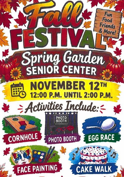 Fall Festival Flyer. All information as listed below.