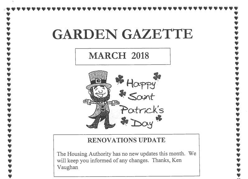 Garden gazette March headder